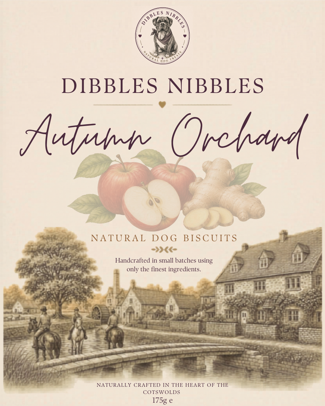 Autumn Orchard Dog Biscuits ( Apple & Ginger)